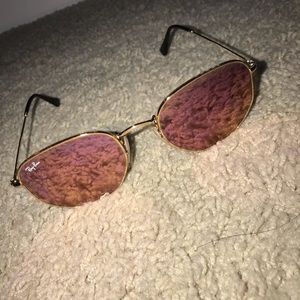Ray-Ban pink hexagonal sunglasses